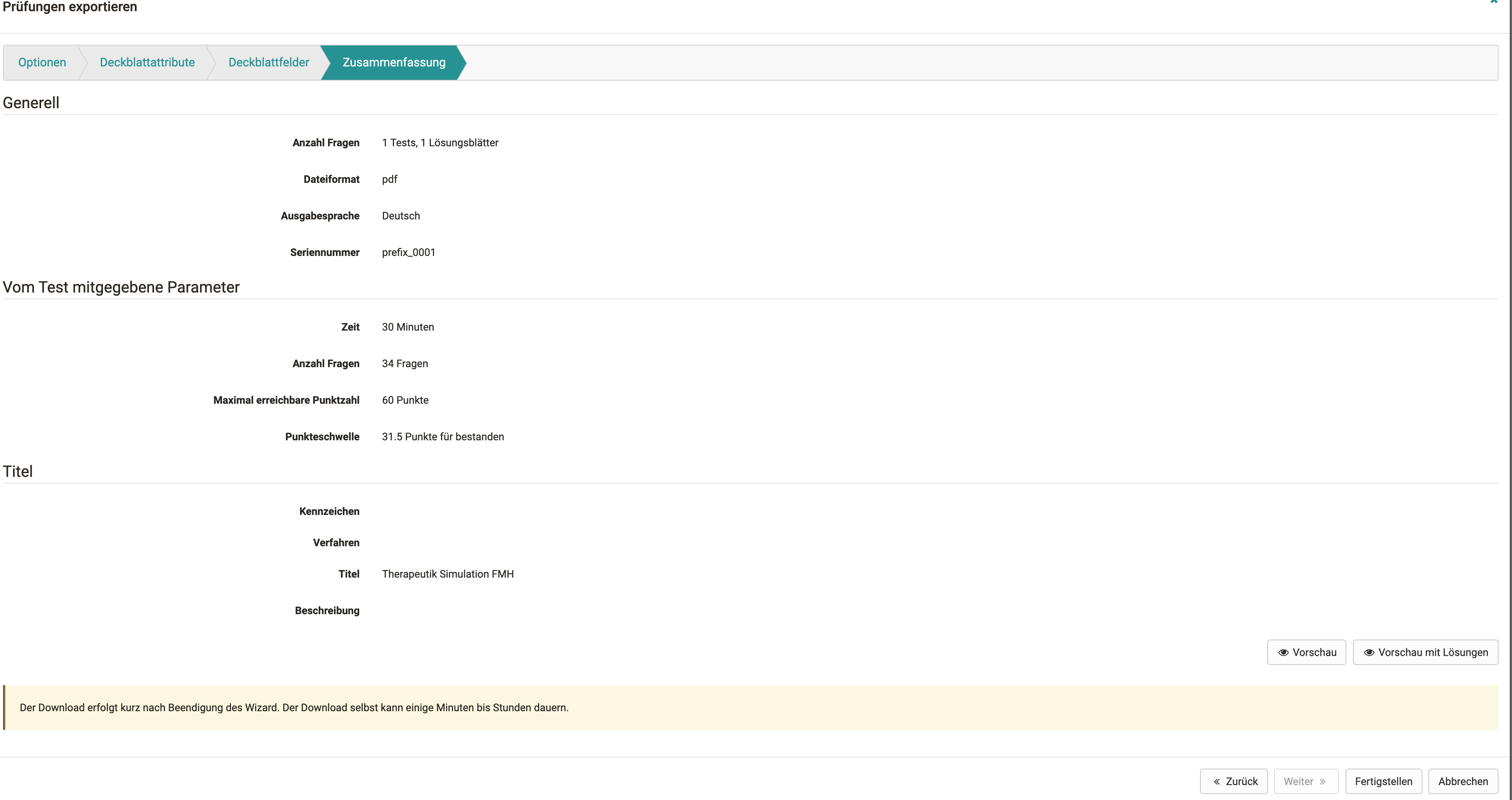 Offline Test Zusammenfassung