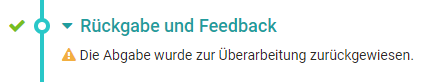 Info: Die Abgabe wurde zur Überarbeitung zurückgewiesen