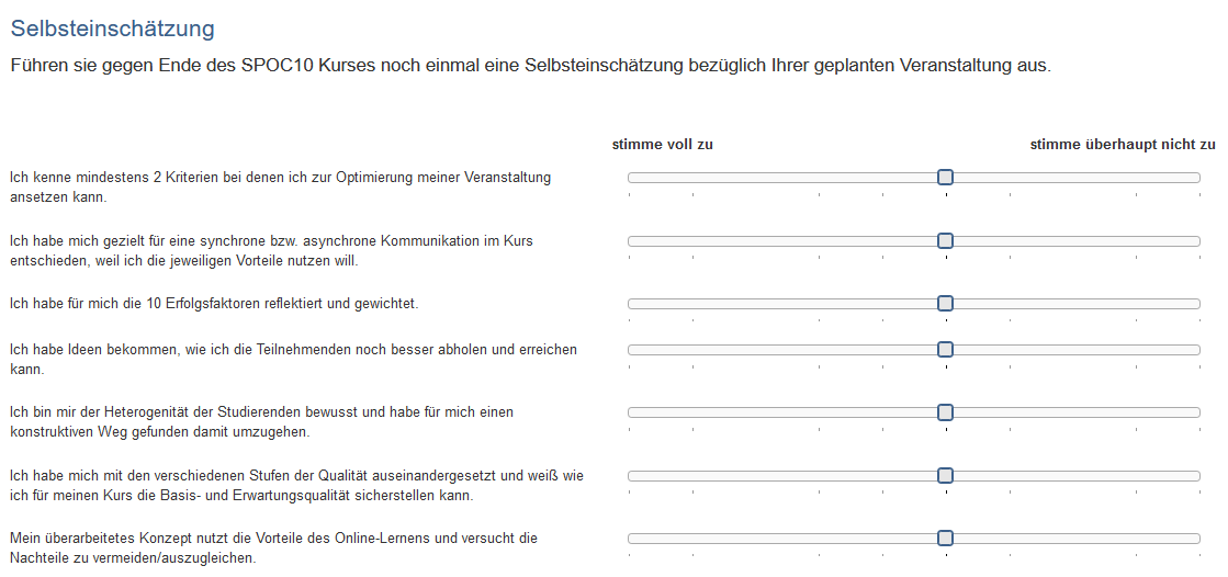 Example form in portfolio