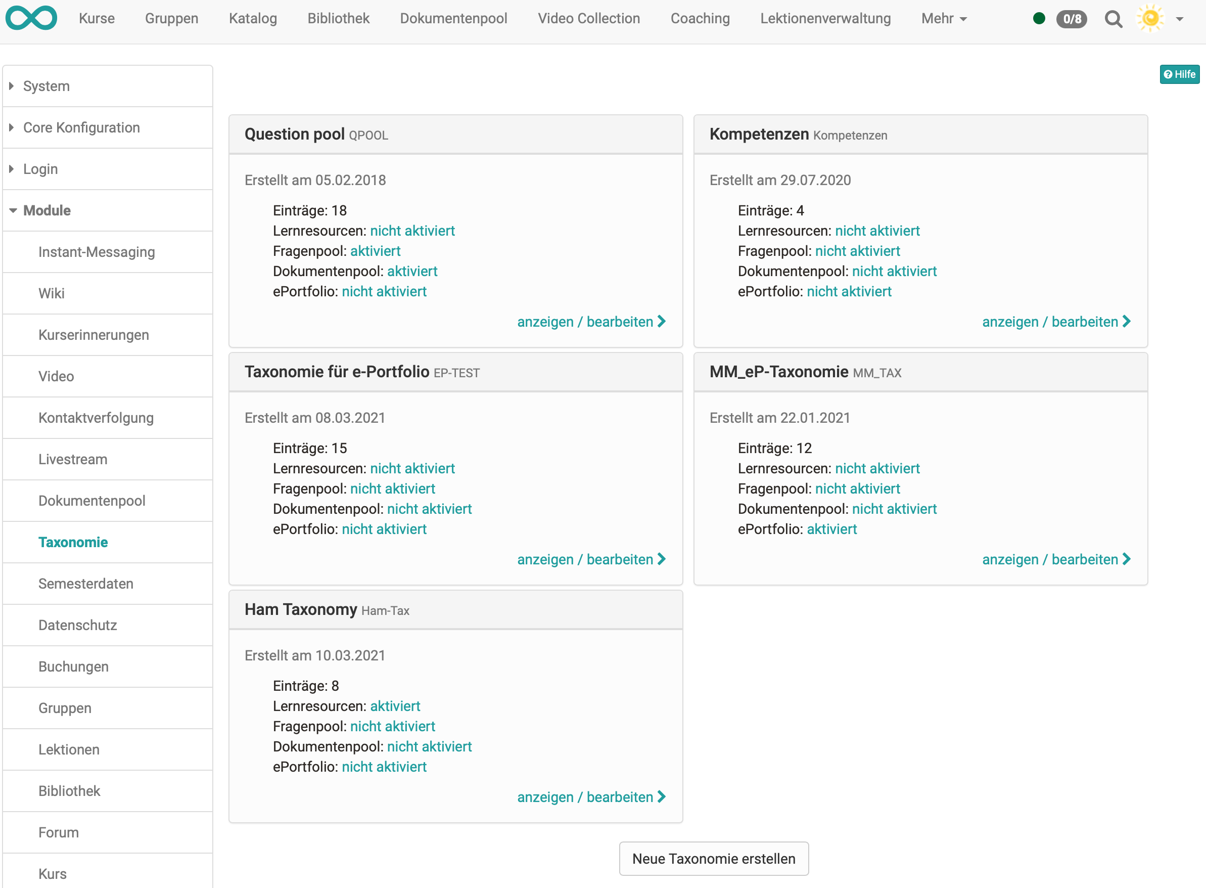 Taxonomie