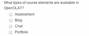 Example Multiple Choice Question