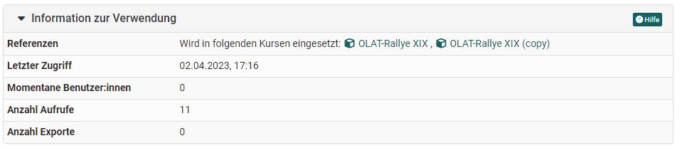 Infos zur Verwendung