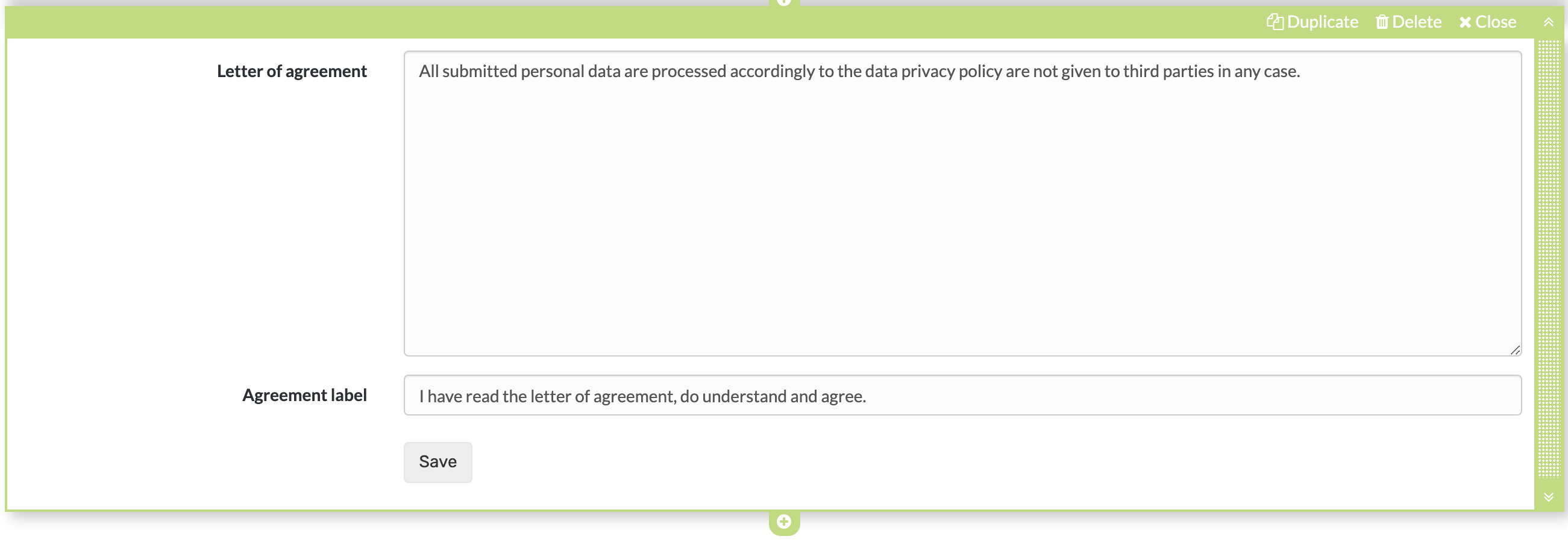 Form terms