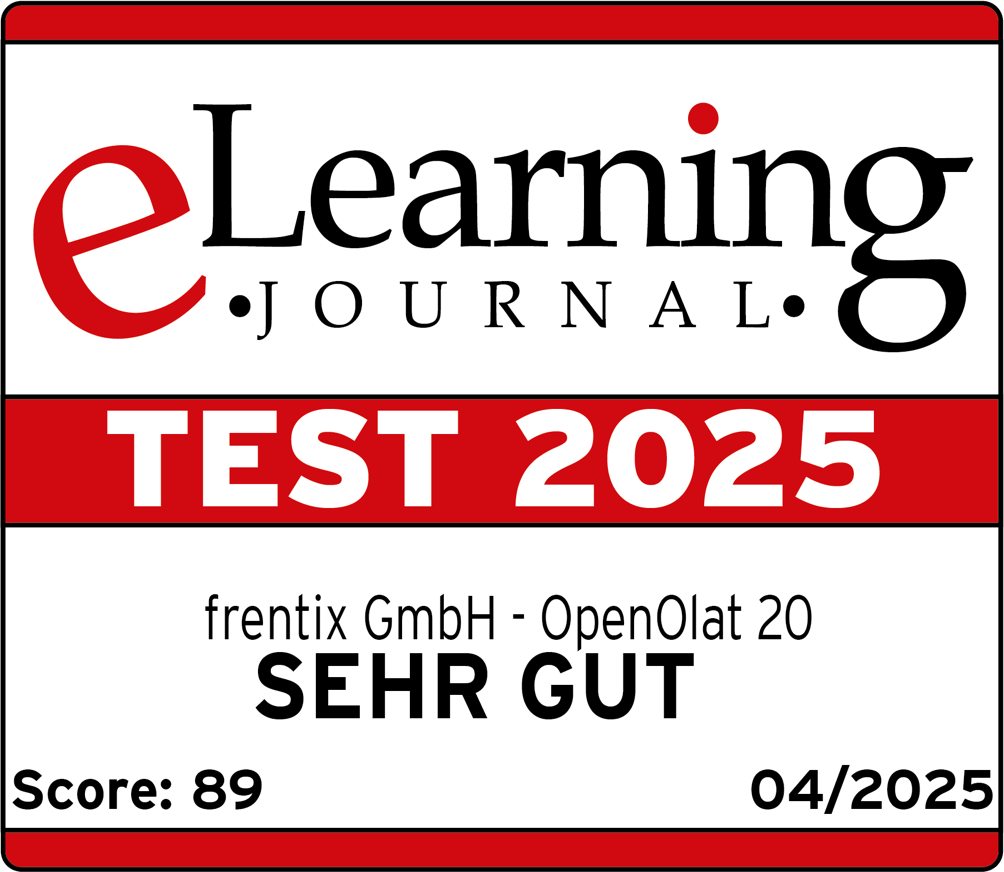 eLearning-Journal OpenOlat Testsiegel: Sehr-Gut