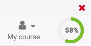 Lerner Prozentfortschritt