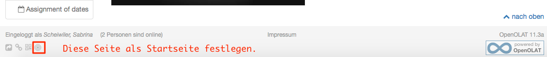 Startseite festelegen