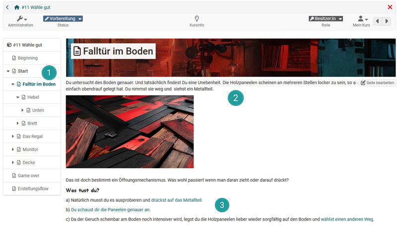 Branching Aufbau zentrale Elemente