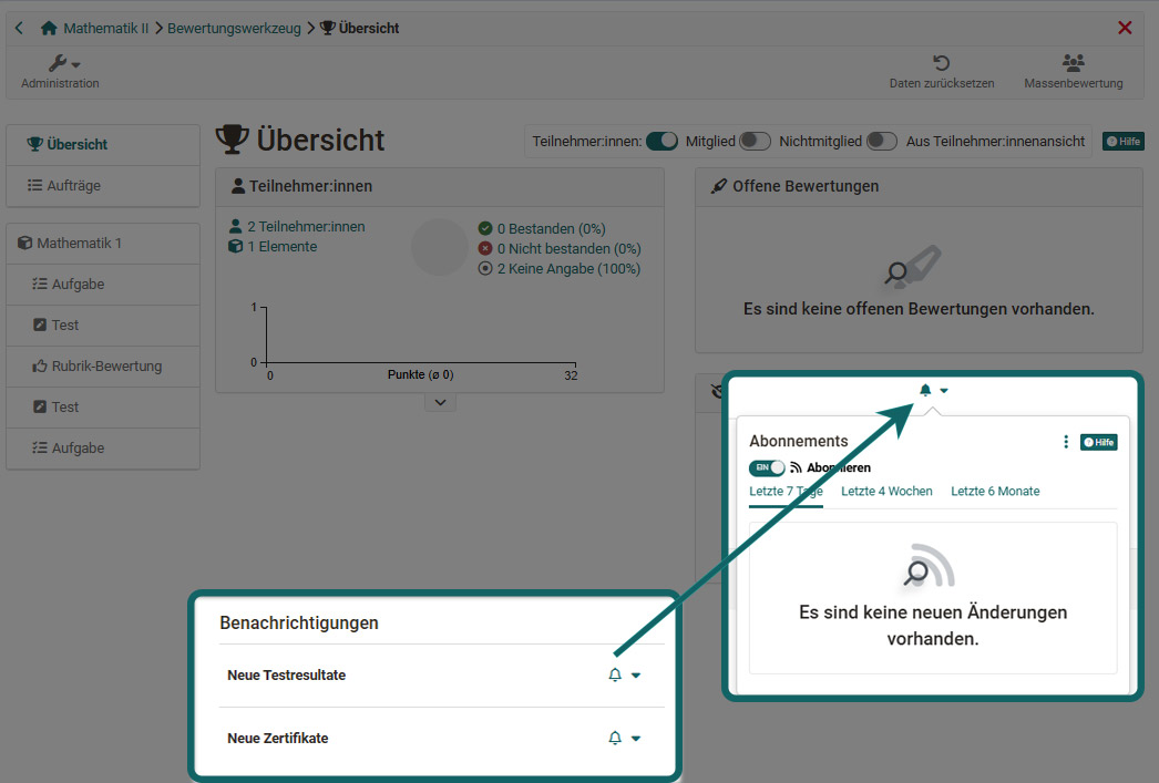 Benachrichtigungsservice aktivieren