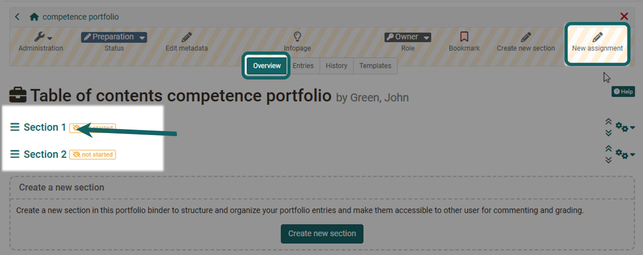 new assignment portfolio