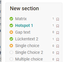 test navigation left