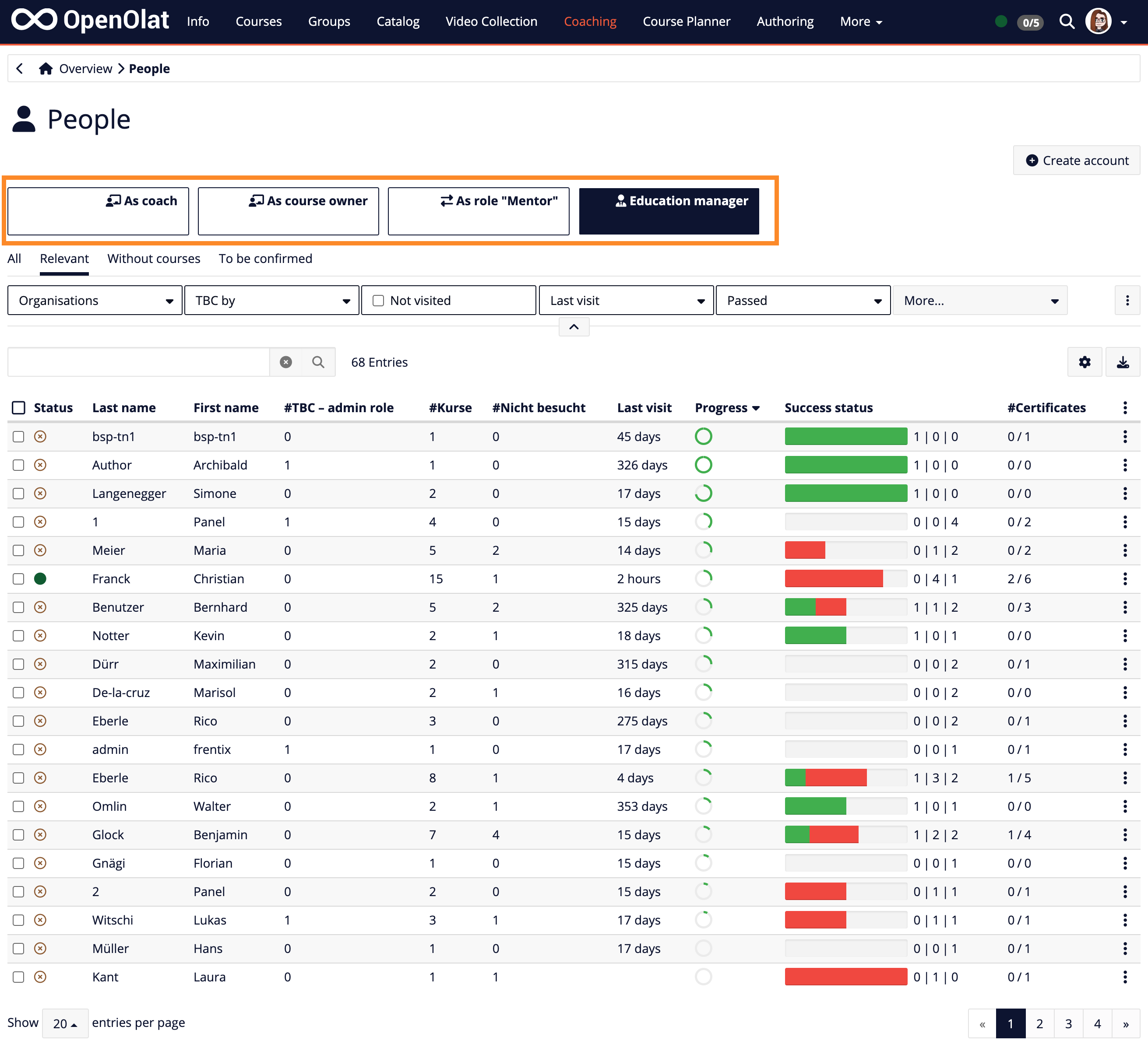 Function-based views in the coaching tool