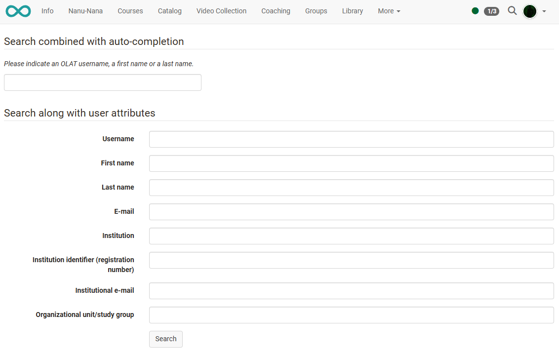search other users