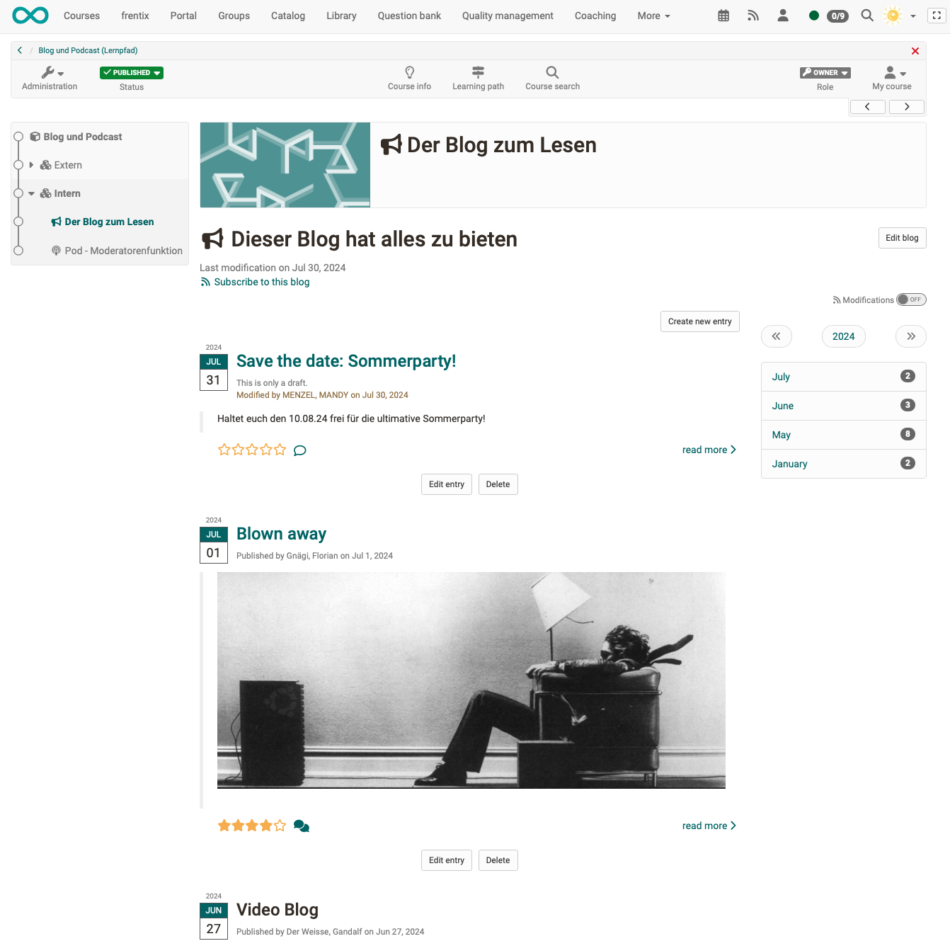 Old blog view Old View Blog