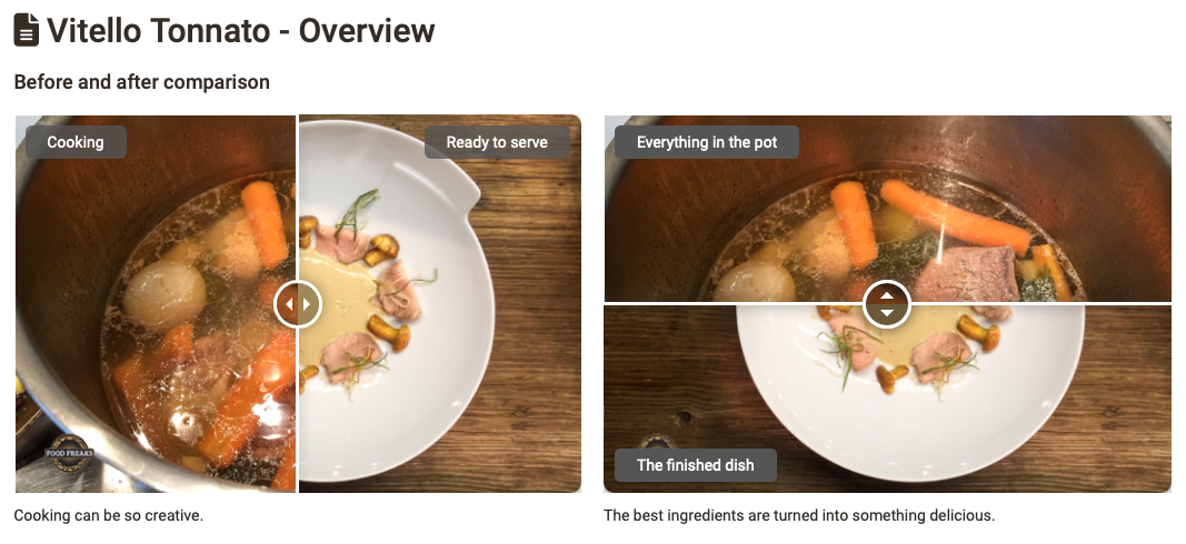 Variants of image comparison Image comparison