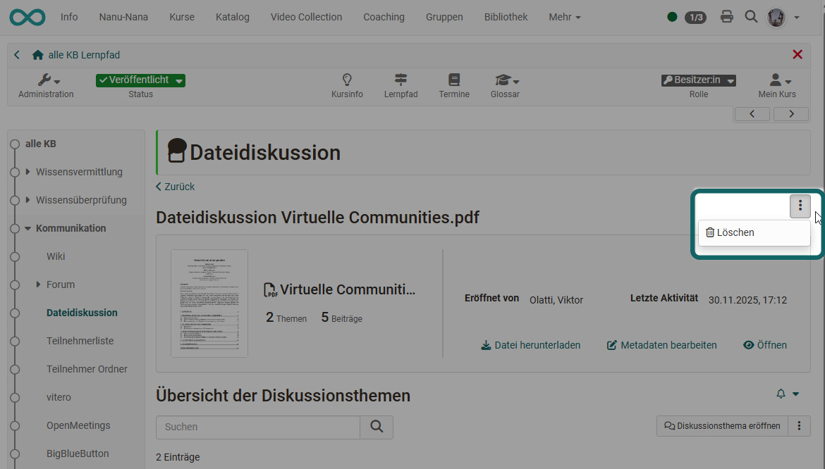 Dateidiskussion Thread löschen