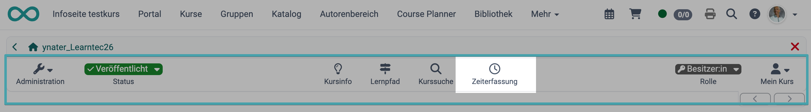 Absprung zu externem Tool aus Kurs-Toolbar Absprung zu externem Tool aus Kurs-Toolbar