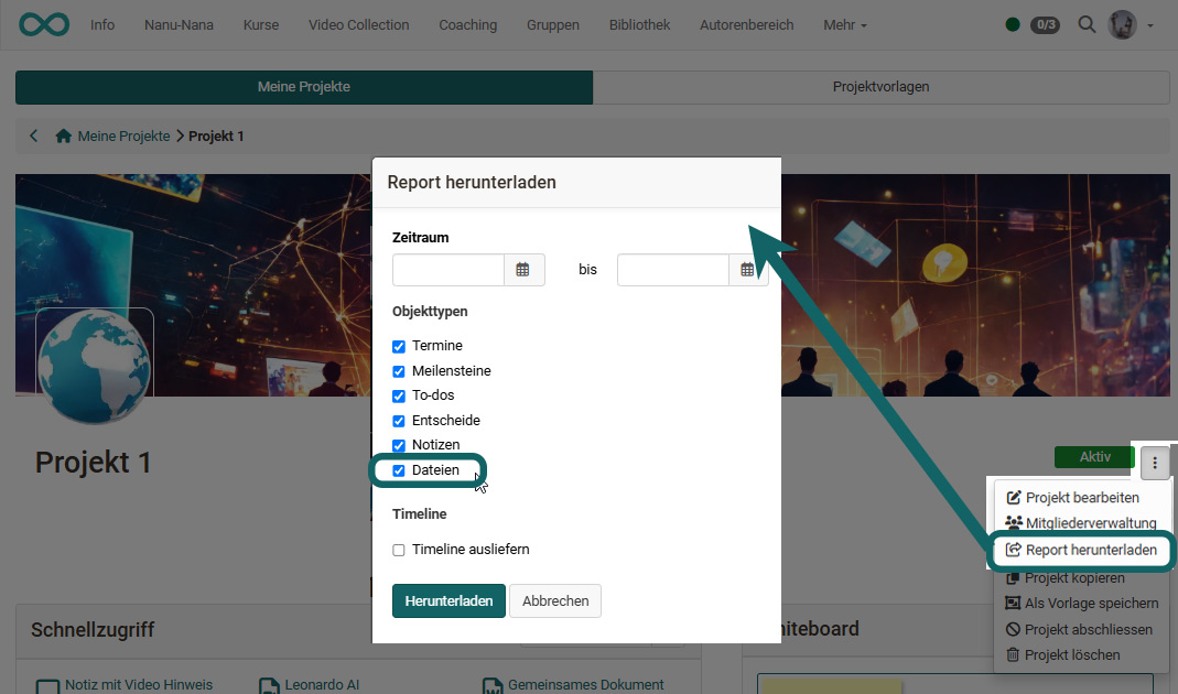 Projekte Reports