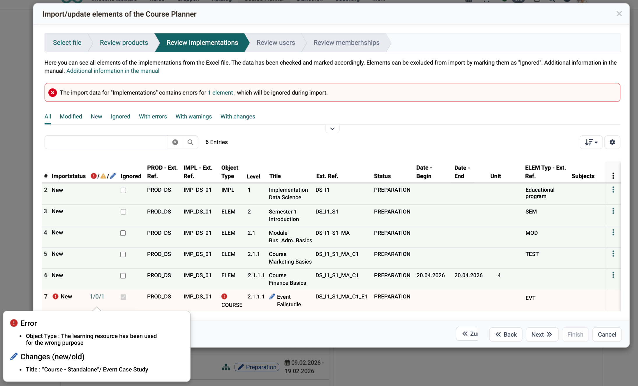 CPL Master Import